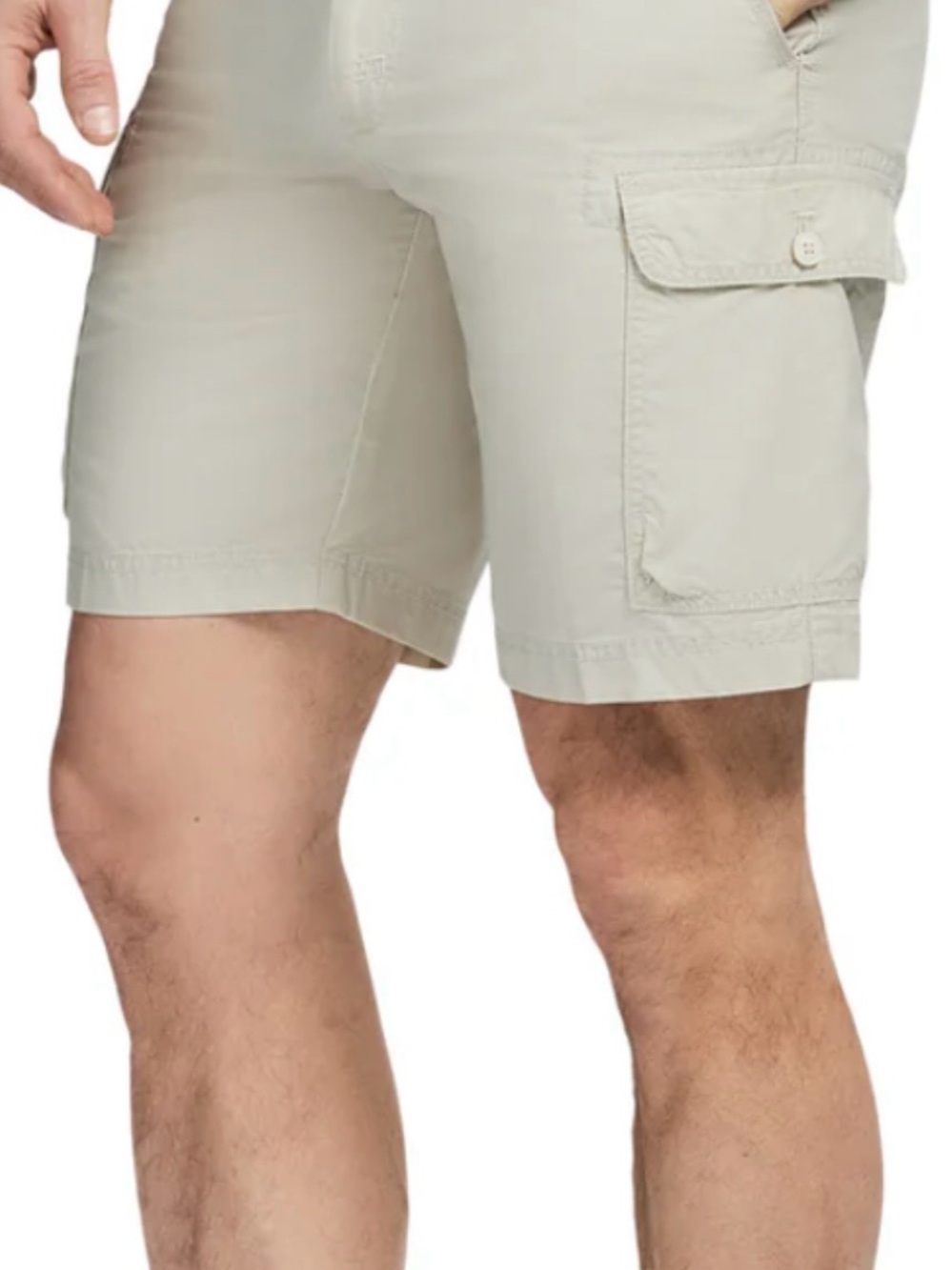 IZOD Saltwater Cargo Shorts Mens 38 Light Beige Utility Inseam 9.5